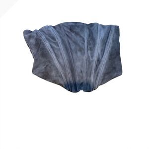 White Fox Boutique Grey Faux Suede Strapless Corset Top MLD00436‎ Size S